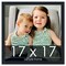 Square Slim Profile Black Picture Frame - UV Acrylic, Foam Board Backing, Hanging Hardware